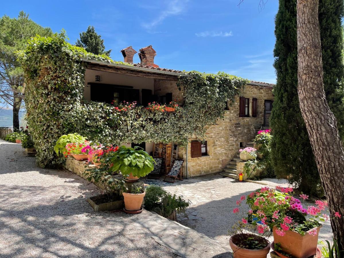 La Panoramica Gubbio - Maison De Charme - Casette E Appartamenti Self Catering Per Vacanze Meravigliose! מראה חיצוני תמונה